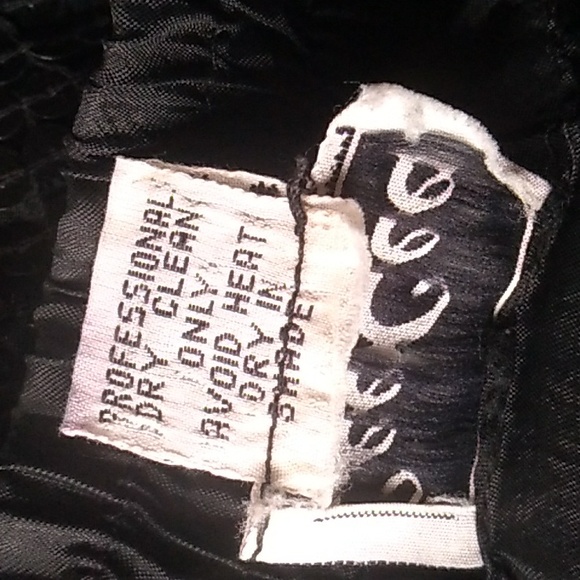 ⚜️ CeeCee Genuine Silk Sequins BLACK Mini Skirt Glamorous SZ Medium - Picture 3 of 16